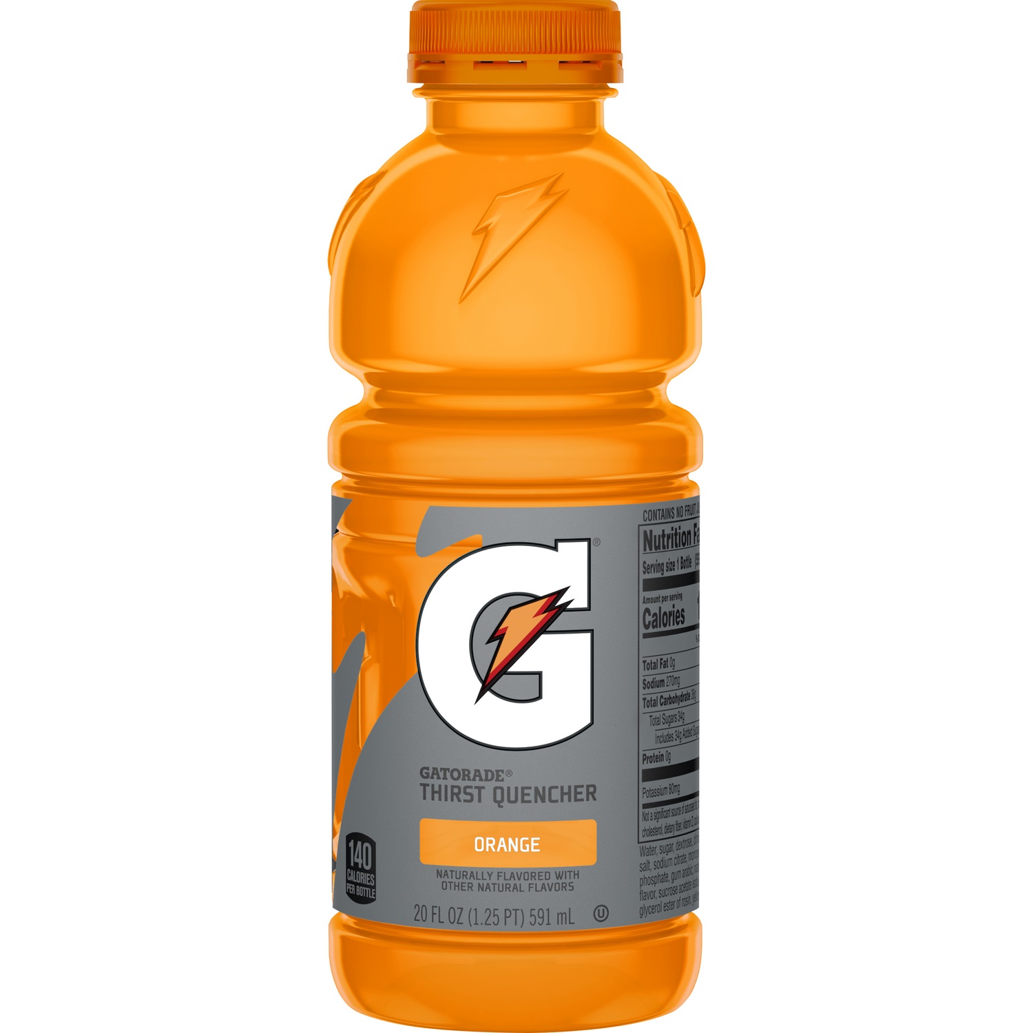 GATORADE,ORANGE, WIDE MOUTH, READY TO DRINK, 20OZ 24/CS - Ready To Drink